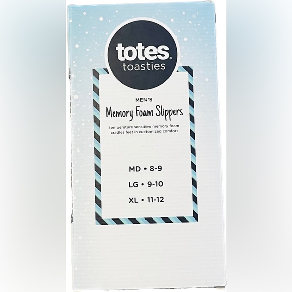 Totes Toasties Men’s Memory Foam Slippers NWT - Picture 6 of 7